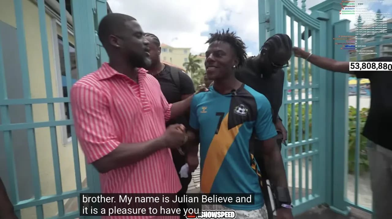 iShowSpeed Caribbean tour, Bahamas leg — livestream with Julien Believe